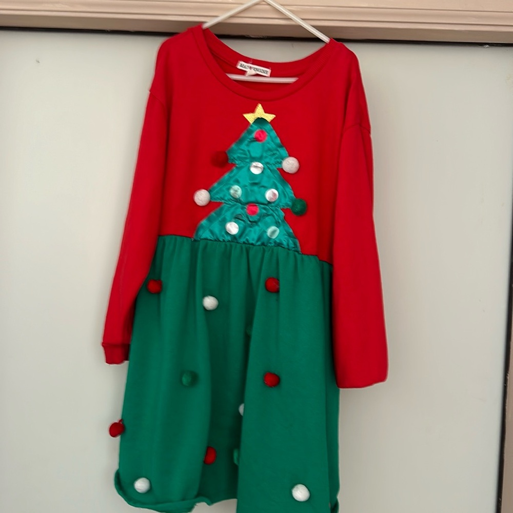 Little girls light up Christmas dress